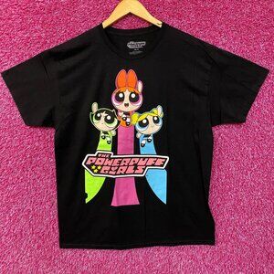 Cartoon Network Powerpuff Girls Retro Cartoon T-Shirt Large